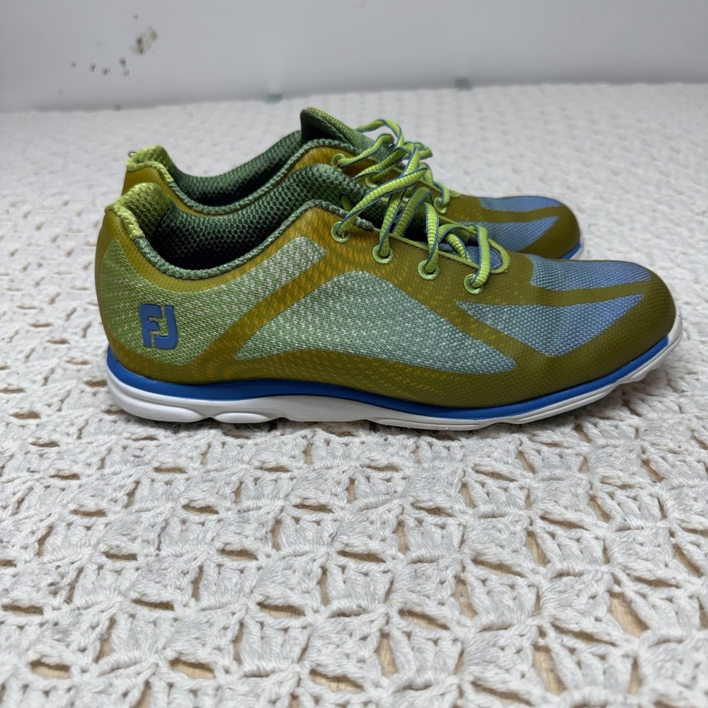 FootJoy Golf Shoes Multicolor Soft Cleats Men 9 M Low Top Greens Course PGA Club - Picture 2 of 11